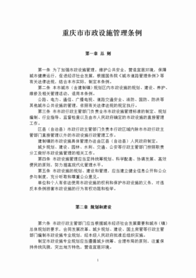 重庆市市政设施管理条例导读 规范城市“血脉” 守护公共安全